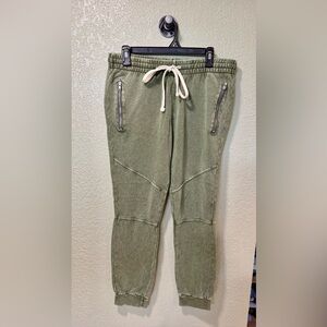 PacSun Olive Men's Joggers with Zippered Pockets